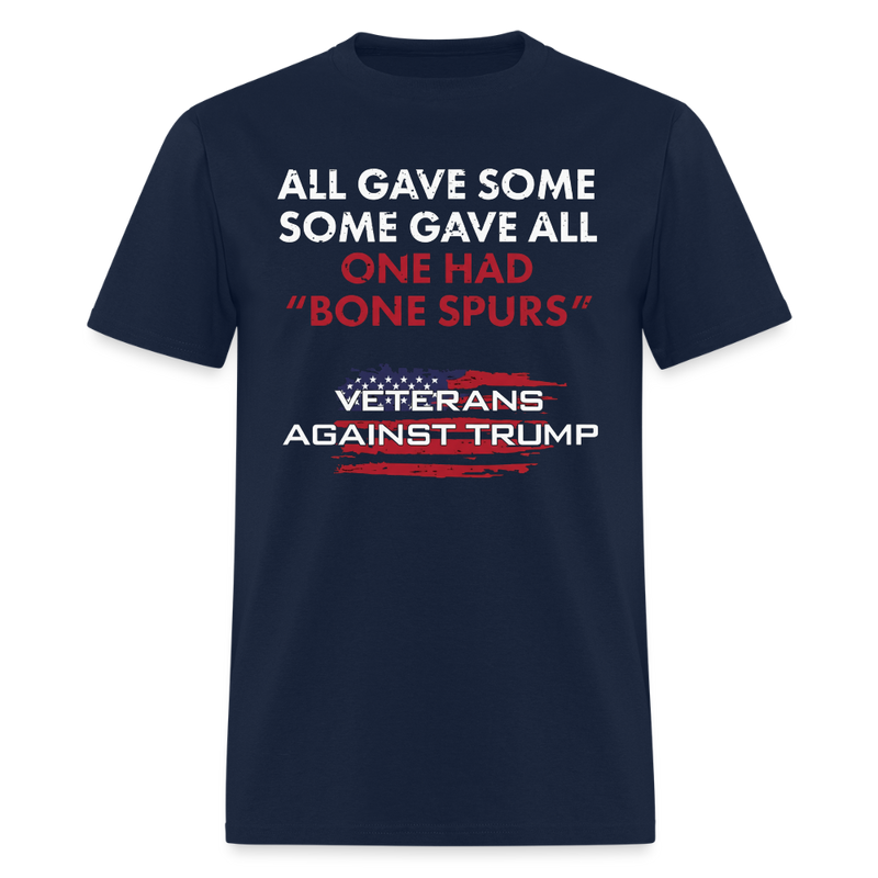 All Gave Some Veterans Against Trump T Shirt - navy