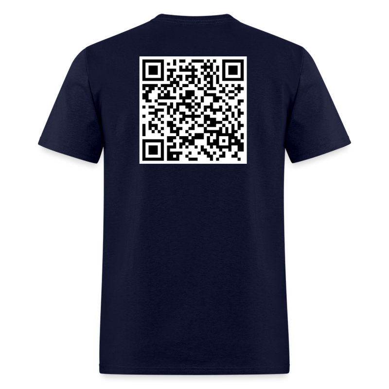 Isaiah 54:17 Verse QR Code T Shirt - navy