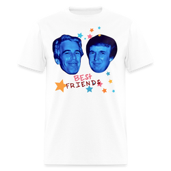 Jeffrey Epstein and Donald Trump Best Friends T Shirt - white