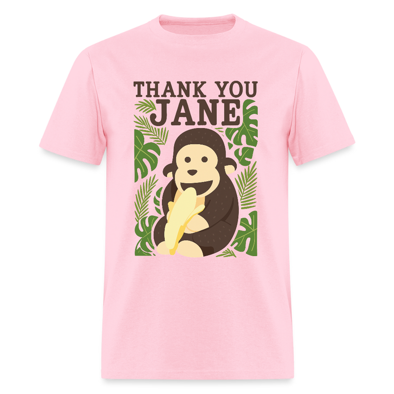Jane Goodall Thank You Jane T Shirt - pink