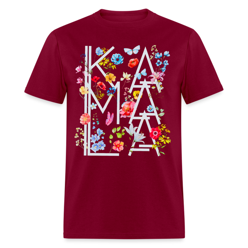 Kamala Vintage Floral T Shirt - burgundy