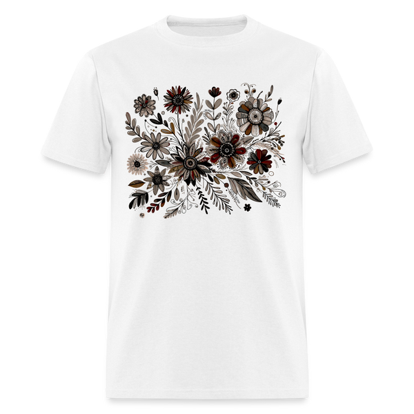 Boho Floral Shirt Anti Trump T Shirt - white