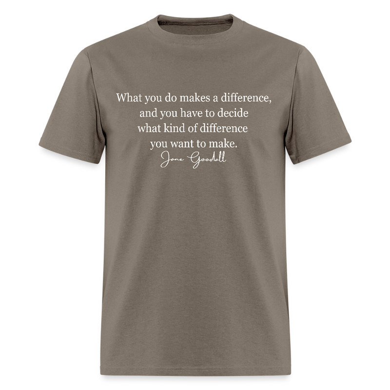 RIP Jane Goodall What You Do Makes A Difference T Shirt - safari