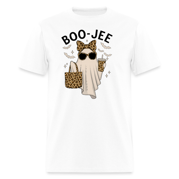 Boo-Jee Ghost Halloween T Shirt - white