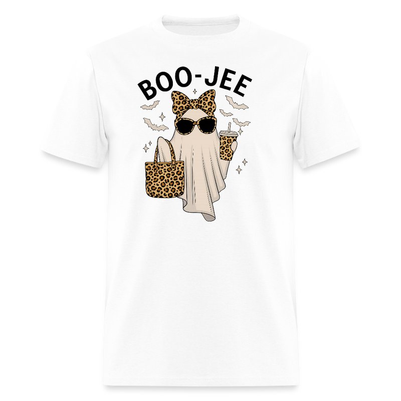 Boo-Jee Ghost Halloween T Shirt - white
