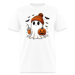 Cute Ghost Halloween T Shirt - white