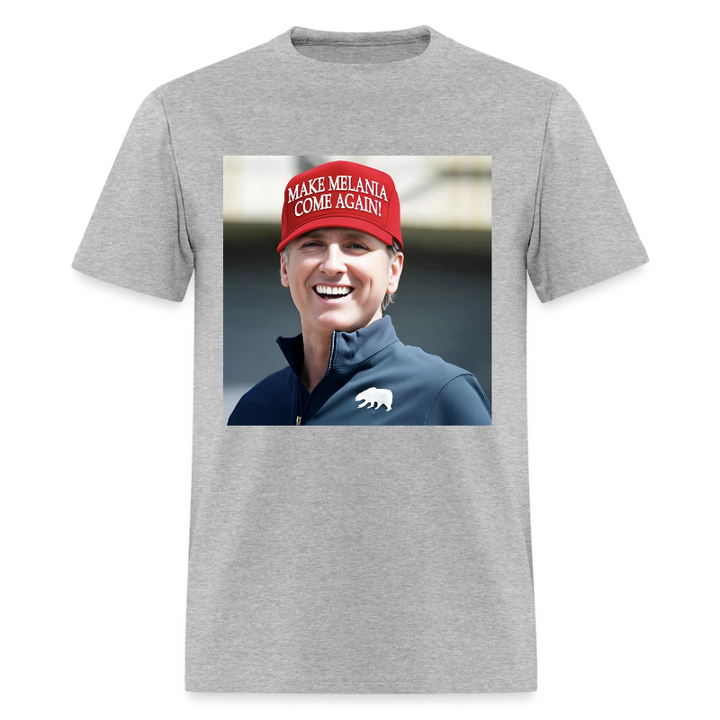 Newsom Make Melania Come Again T Shirt - heather gray