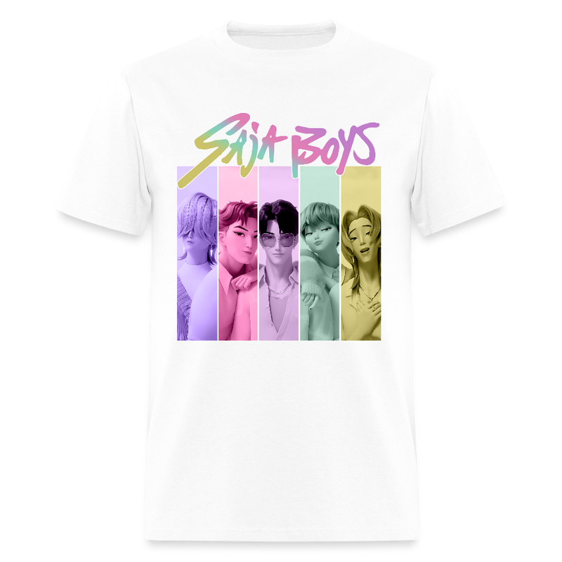 Saja Boys Kpop Demon Hunters Vintage T Shirt - white