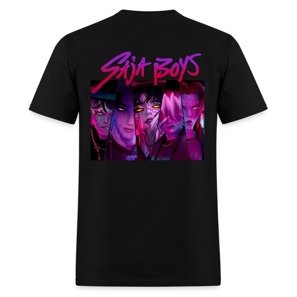 Saja Boys Kpop Demon Hunters T Shirt - black