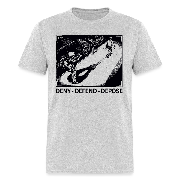 Deny Defend Depose T Shirt - 3 - heather gray