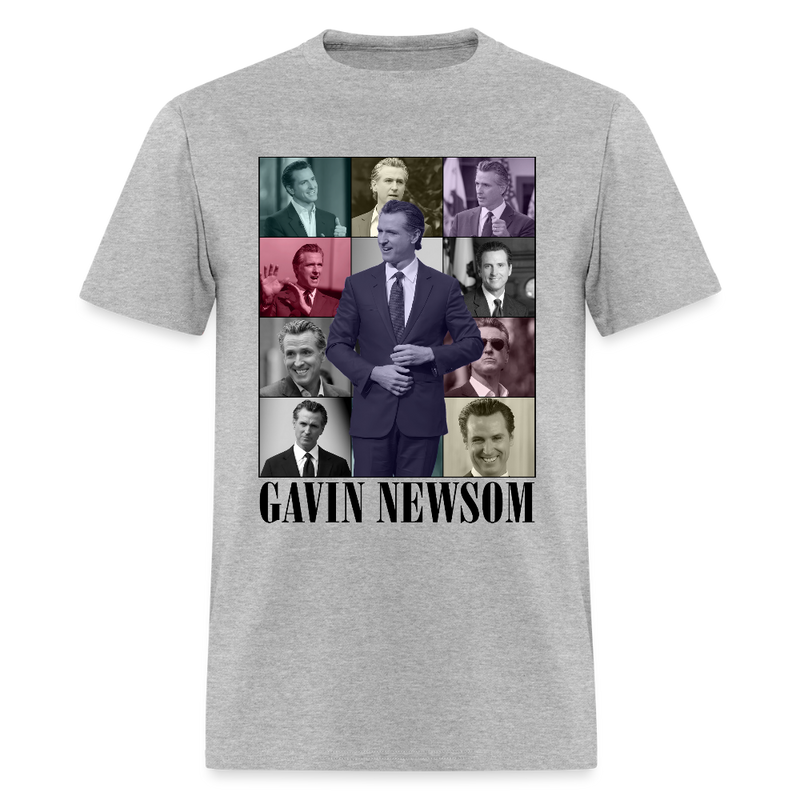 Gavin Newsom Eras Tour T Shirt - heather gray