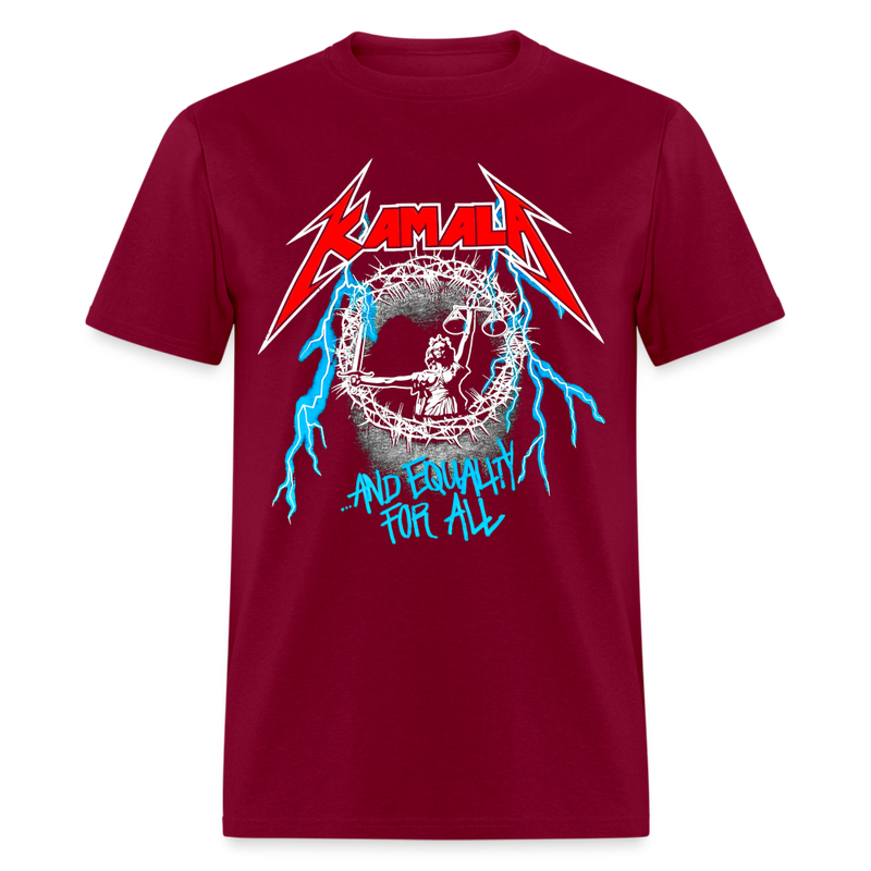 Kamala And Equality For All T Shirt - burgundy