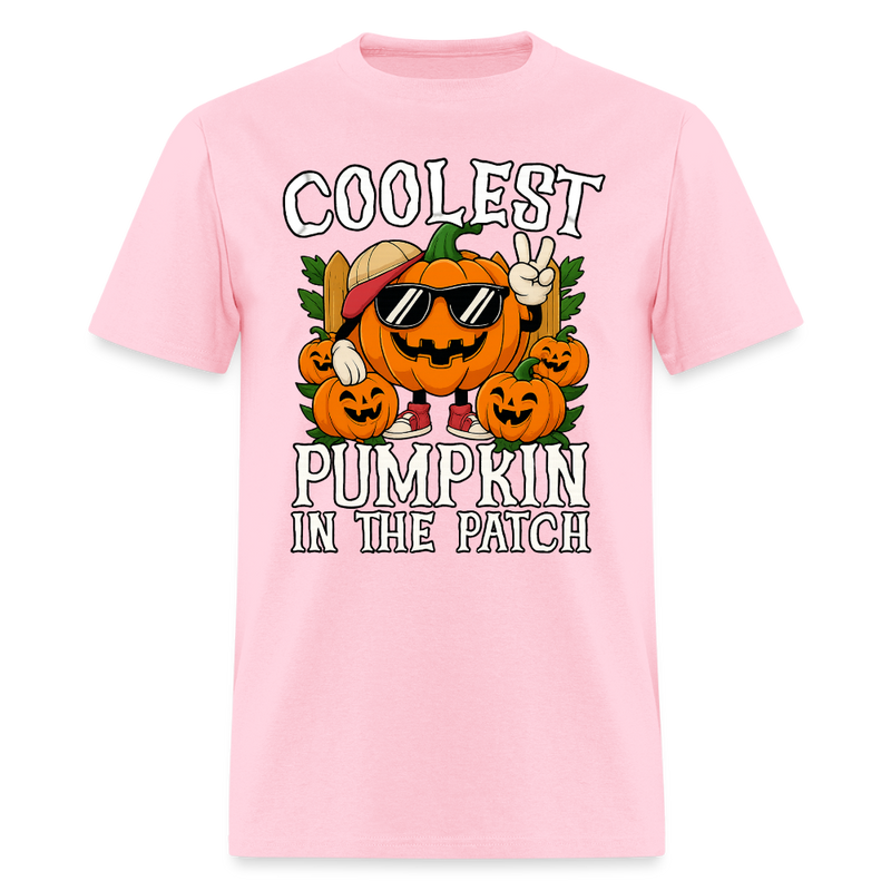 Coolest Pumpkin in the Patch Halloween T Shirt - pink
