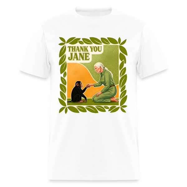 Thank You Jane Goodall T Shirt - 4 - white
