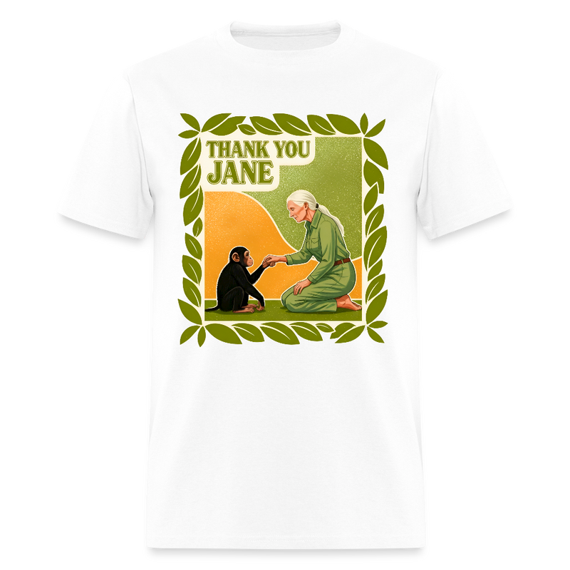 Thank You Jane Goodall T Shirt - 4 - white