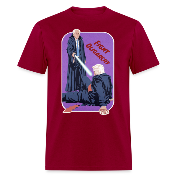 Fight Oligarchy T Shirt - dark red