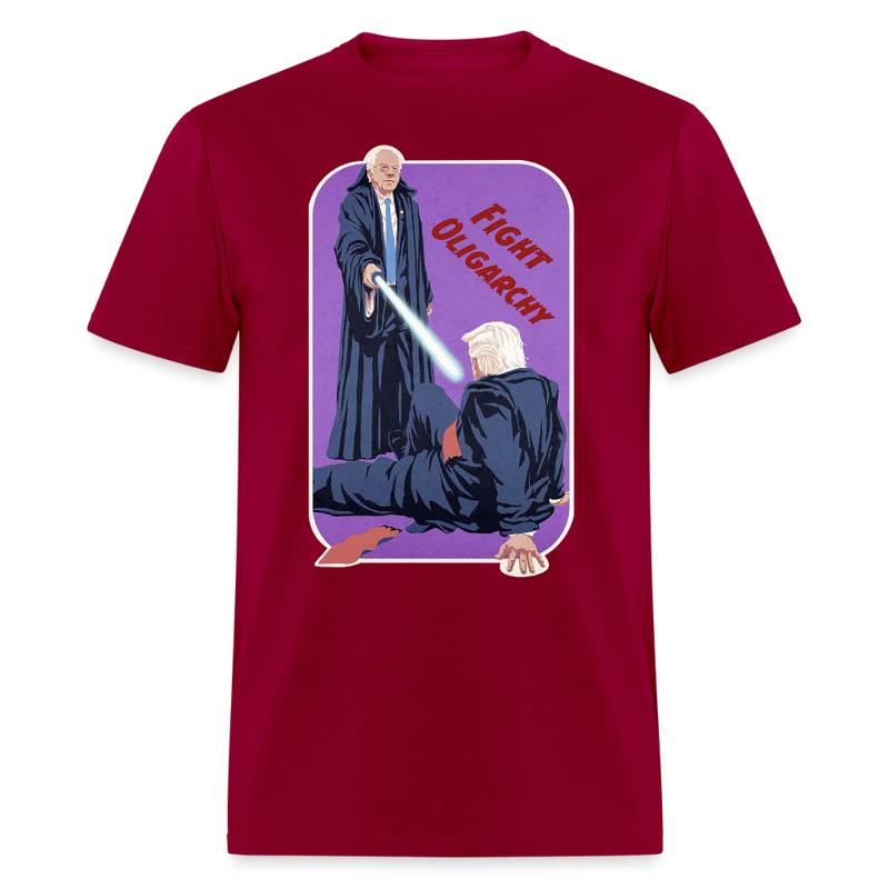 Fight Oligarchy T Shirt - dark red