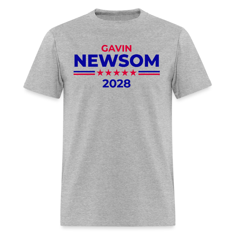 Gavin Newsom 2028 T Shirt - heather gray