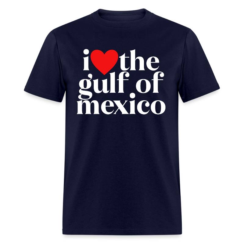 I Love The Gulf Of Mexico T Shirt - 2 - navy