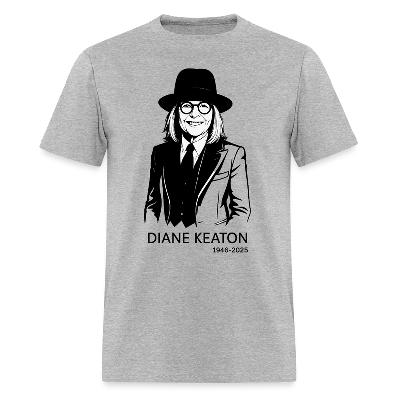 Diane Keaton T Shirt - 8 - heather gray