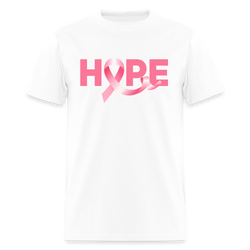 Hope Breast Cancer Awareness Month T Shirt - white