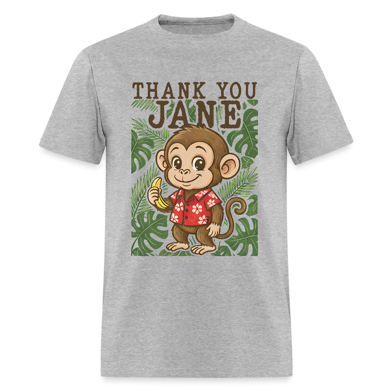 Thank You Jane Goodall T Shirt - 2 - heather gray