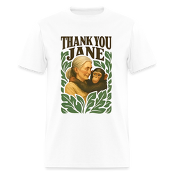 Thank You Jane Goodall RIP T Shirt - white