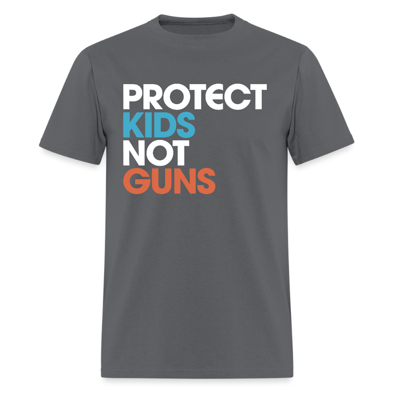 Protect Kids Not Guns T Shirt - charcoal