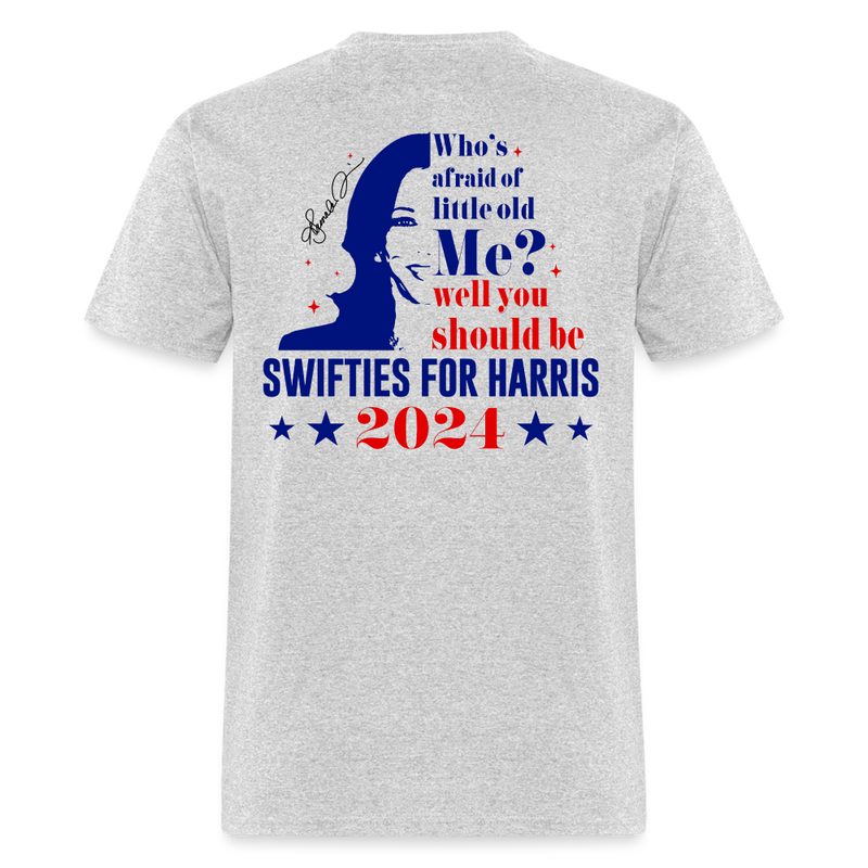 Swifties For Harris T Shirt - heather gray