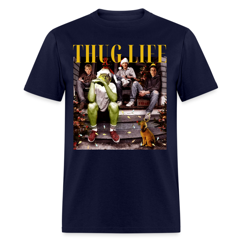 Thug Life Christmas T Shirt - navy