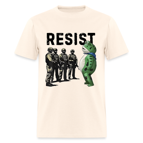 Portland Frog Protest Resist T Shirt - natural