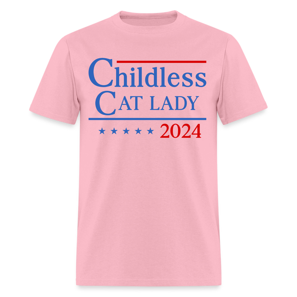 Childless Cat Lady 2024 T Shirt - pink