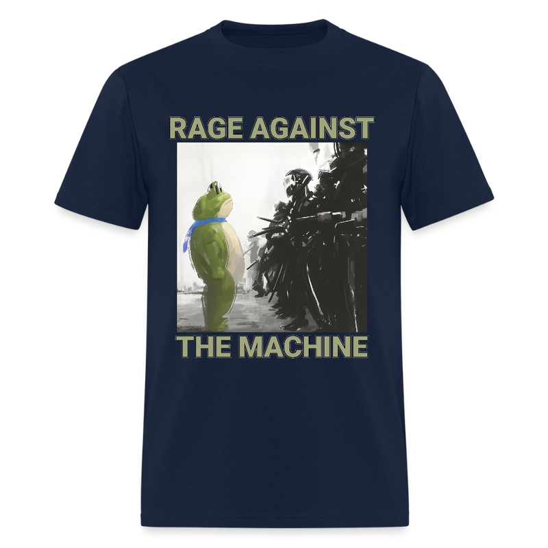Rage Against The Machine Portland Frog T Shirt - navy