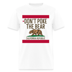 Don't Poke the Bear California Republic T Shirt - white