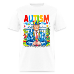 Trump Autism T Shirt - white