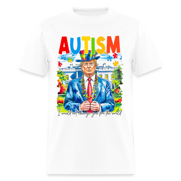 Trump Autism T Shirt - white