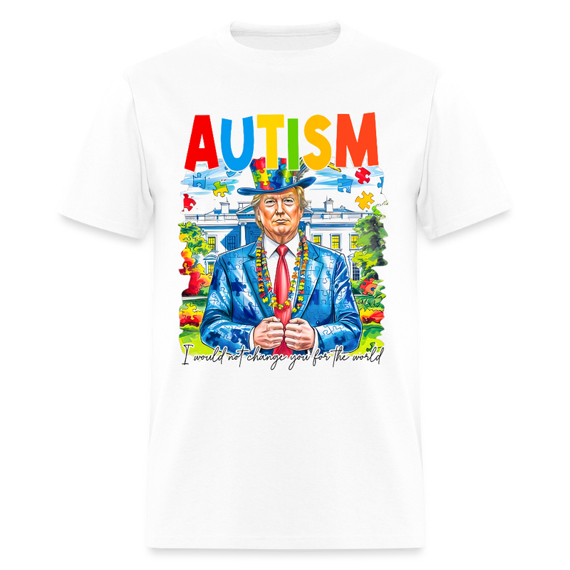 Trump Autism T Shirt - white