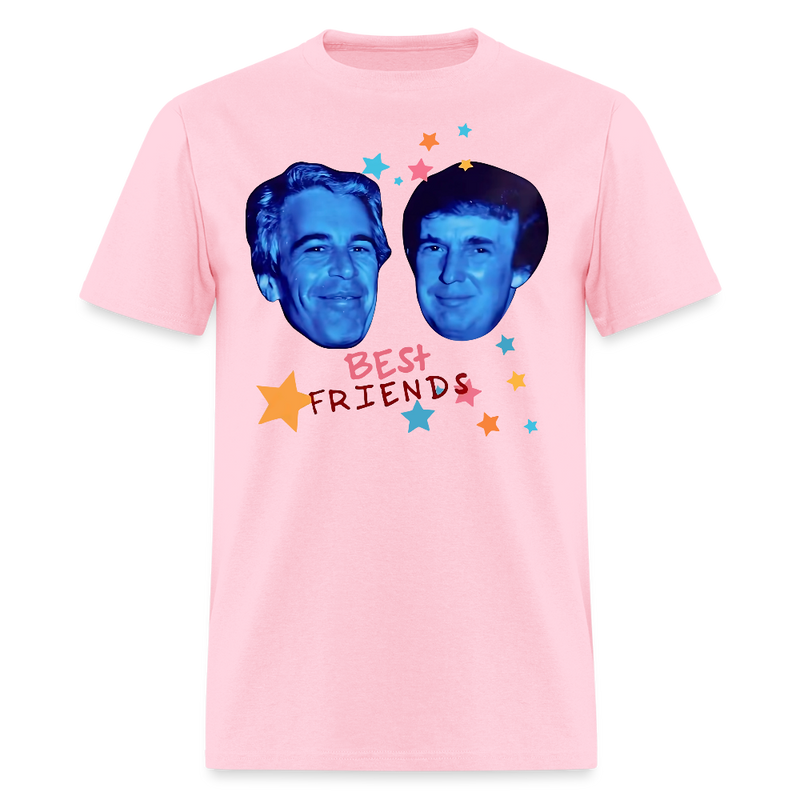 Jeffrey Epstein and Donald Trump Best Friends T Shirt - pink