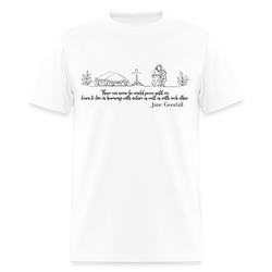 Jane Goodall There Can Never Be World Peace Until T Shirt - white