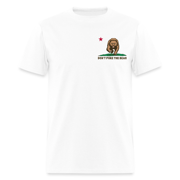 Don't Poke the Bear T Shirt - white