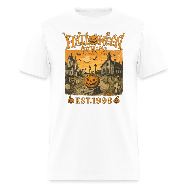 Halloween Town T Shirt - white