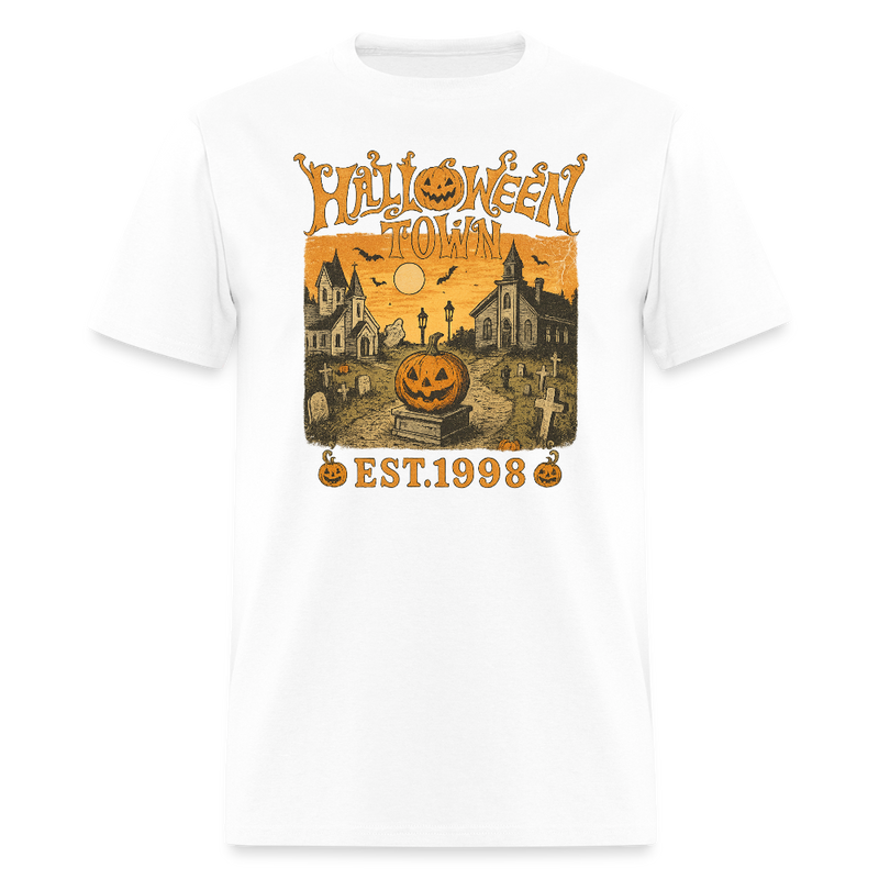 Halloween Town T Shirt - white