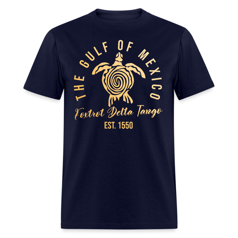 Gulf Of Mexico Foxtrot Delta Tango T Shirt - navy