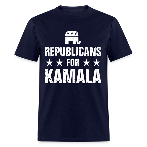 Republicans For Kamala T Shirt - navy