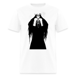 Scary Face Halloween T Shirt - white