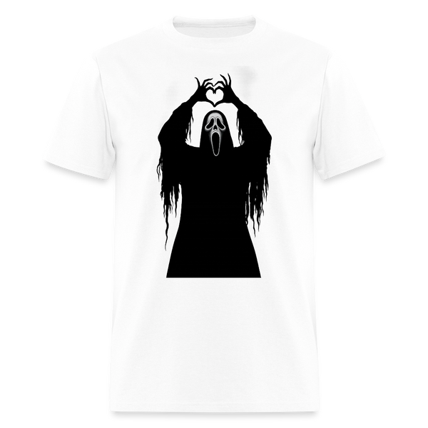 Scary Face Halloween T Shirt - white