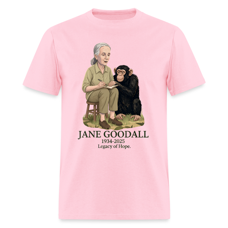 Jane Goodall Legacy Of Hope T Shirt - pink