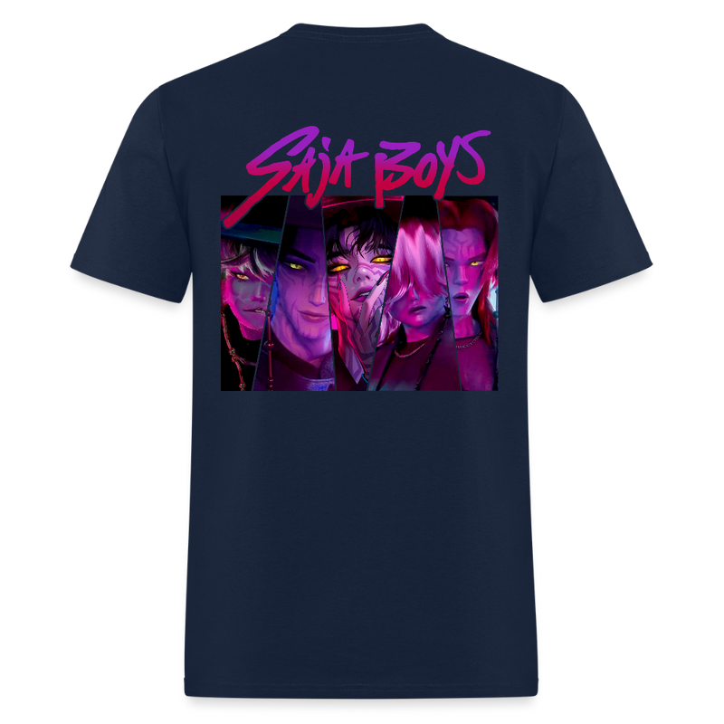 Saja Boys Kpop Demon Hunters T Shirt - navy
