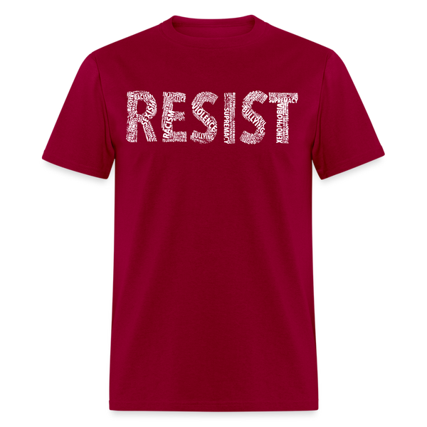 Resist T Shirt - dark red