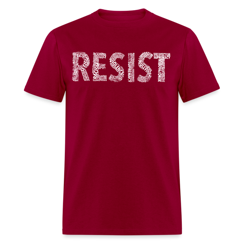 Resist T Shirt - dark red